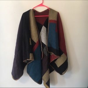 Pull over shawl