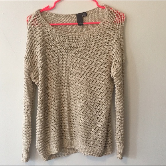 Woven slouchy sweater