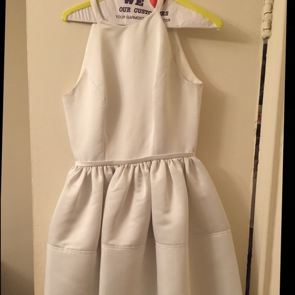 Erin A line white dress