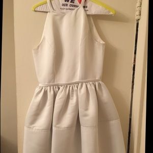 Erin A line white dress