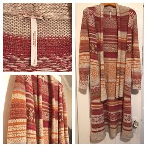 Free People Aztec Sweater Long*