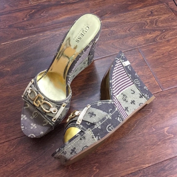Guess by marciano wedge heel shoes