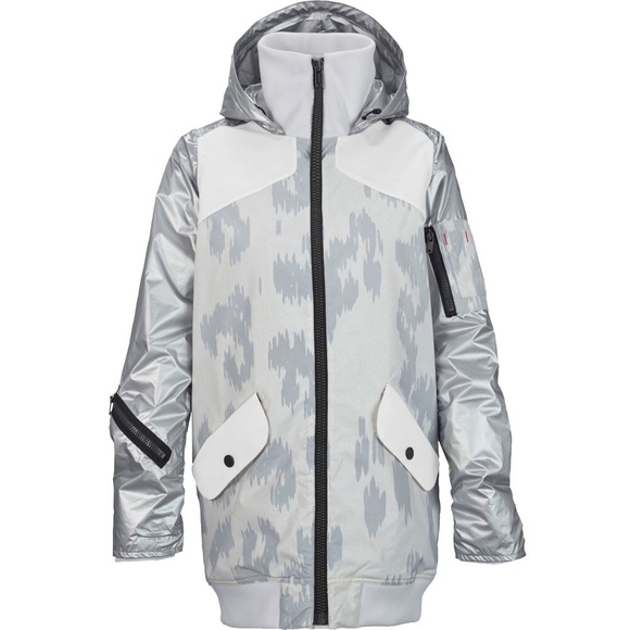 L.A.M.B. x Burton "Misfit" jacket in Snow Leopard