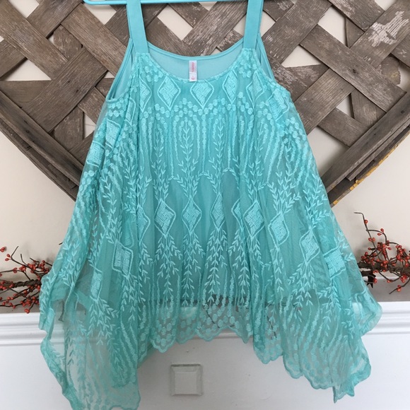 Teal tank top
