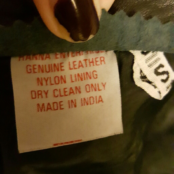 VINTAGE 1970s Genuine Leather Pencil Skirt - Picture 2 of 3