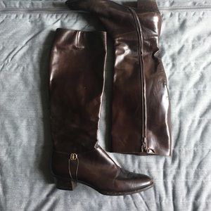 Salvatore Ferragamo Brown Leather Boots