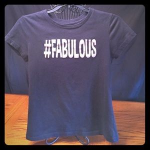 Girls black shirt sleeve tshirt size 14/16