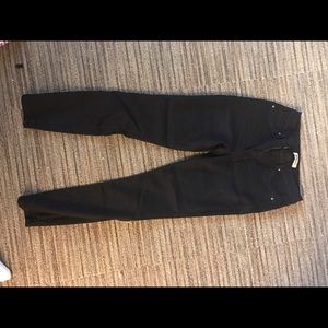 High waisted black jeans