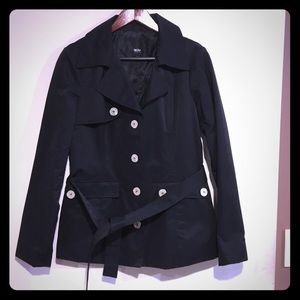 Black rain jacket