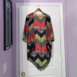 Cheveron Boho Chic Kimono