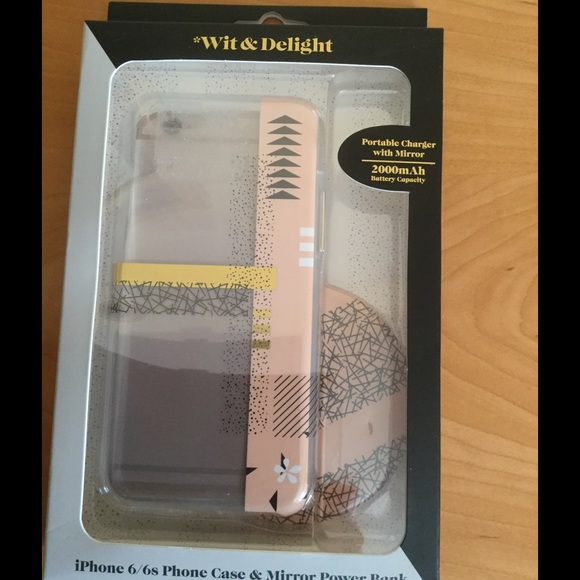 Wit & Delight Accessories - Wit & Delight IPhone 6/6S case & Mirror power bank