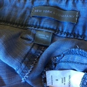 New York & Company Pants - Chambray Joggers Cargo Pants 8 Blue New York & Company Pants - Chambray Joggers Cargo Pants 8 Blue