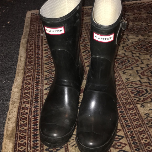 Short Hunter Navy Hunter Boots