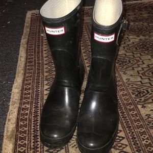 Short Hunter Navy Hunter Boots