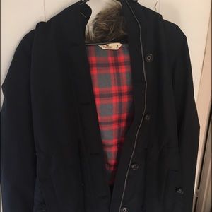Hollister outerwear black winter coat