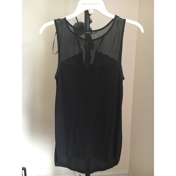 Zara Sheer Top Sleeveless Blouse