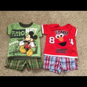 Elmo and Mickey outfits