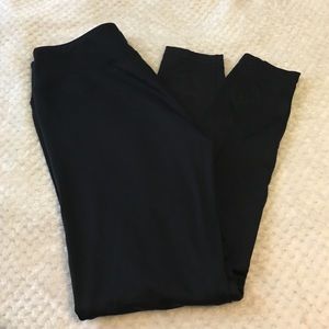 Fleece lined yoga pants