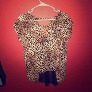 Cheatah print dress blouse