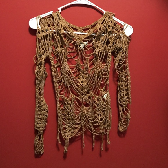 Knit sweater overlay