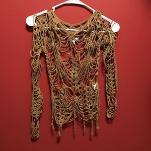 Knit sweater overlay