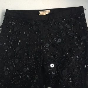 BCBG Black Beaded Collection Pant Sz 2