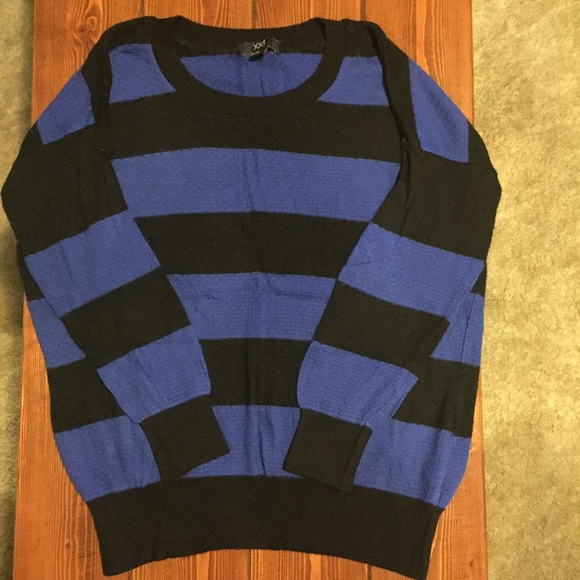 SOLD Cobalt and black striped sweater - Picture 2 of 4