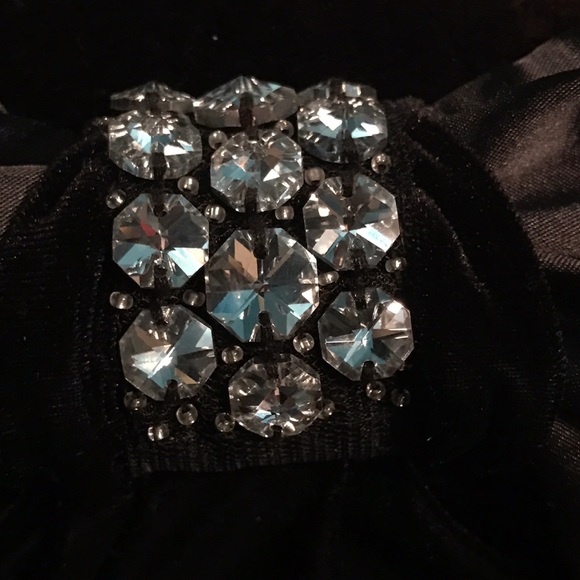 Big bow velvet mini dress - Picture 3 of 4