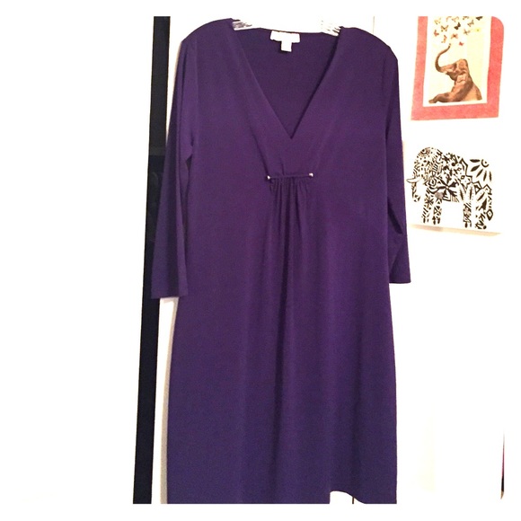 Michael Kors Women's Size Medium Deep Purple Dress