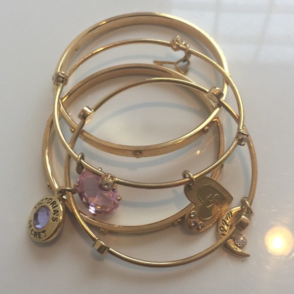 Victoria secret gold bangels