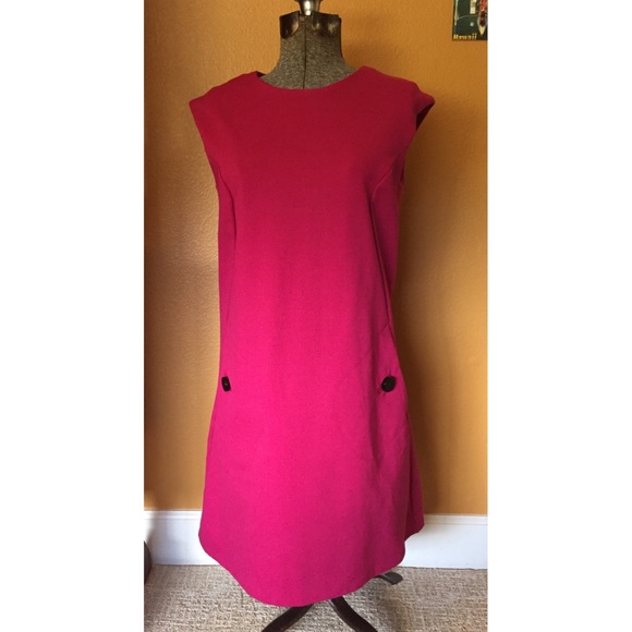 NWOT Mod Michael Kores Fuchsia Shift Dress Sz M