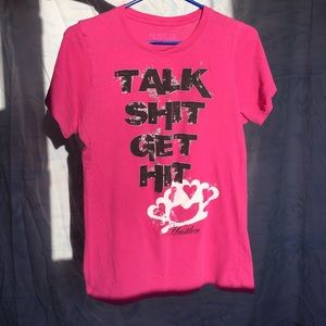 Hustler tee in bright pink