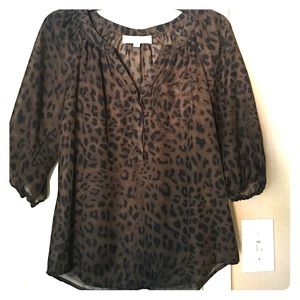 Loft Leopard print blouse