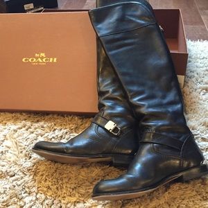 Black Coach over the knee boot IOB