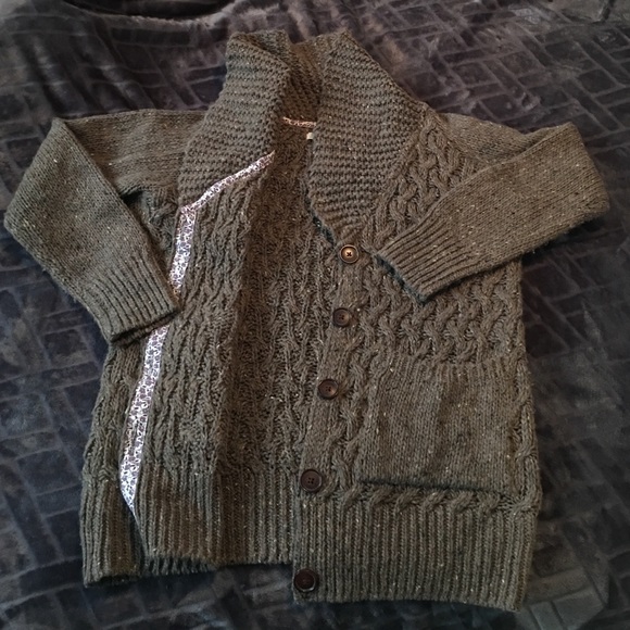 Brown Button down sweater Cardigan