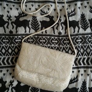 Vintage iridescent beaded La Regale Bag or Clutch