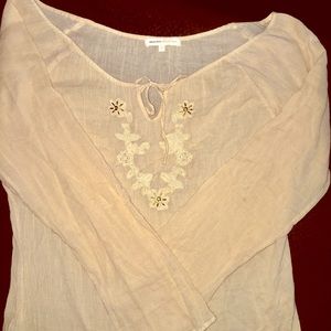 Gauzy peasant blouse. Practically new.