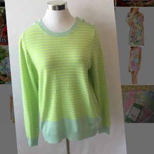 J.Crew Striped Collection Featherweight Cashmere