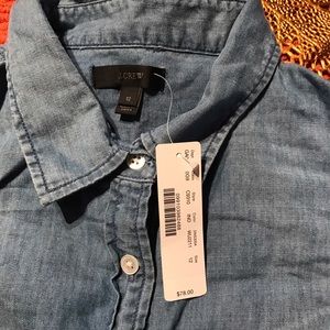 Size 8 J Crew Chambray Shirt