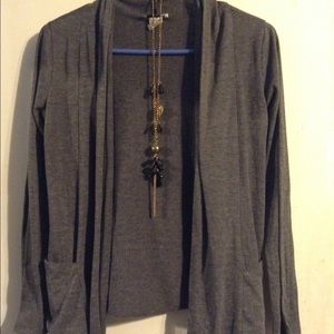 Grey cardigan