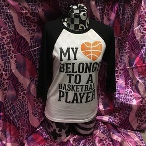 My ❤️ belongs to a basketball player shirt