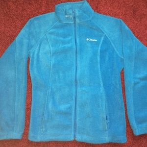 Women's Columbia Fleece Jacket Light Blue- size M