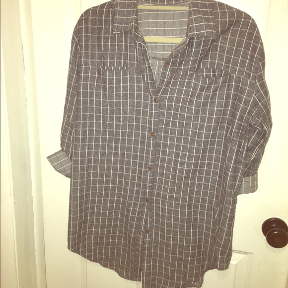Brandy Melville Oversized Plaid Shirt