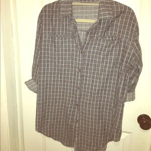 Brandy Melville Oversized Plaid Shirt
