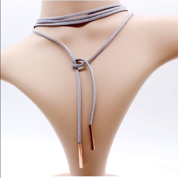 Custom listing : 2 Faux leather necklaces for $15