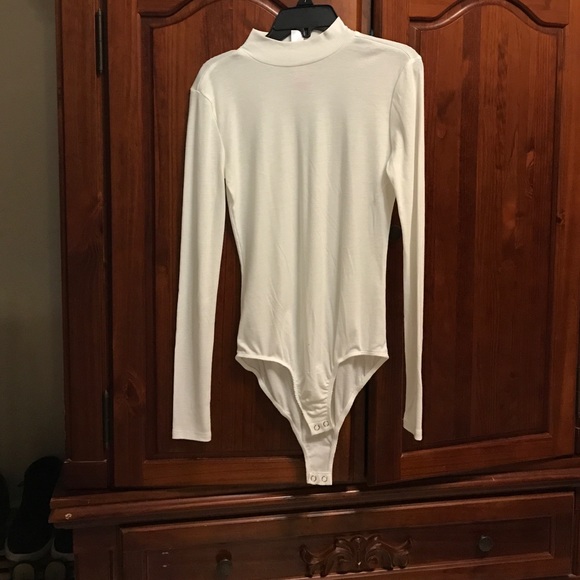 White Turtle neck  body suit