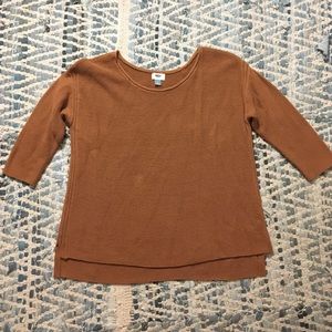 Old Navy slouchy cotton 3/4 sleeve sweater