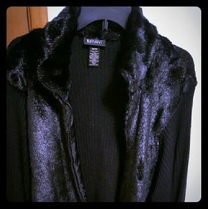 Faux Fur Front sweater