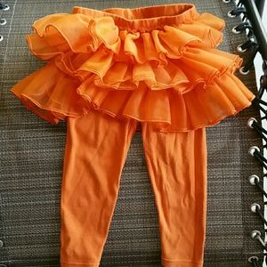 18-24 mos Orange tutu-pants