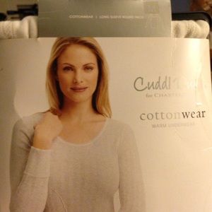 Cuddl Duds Long Sleeve Round Neck Warm Underwear